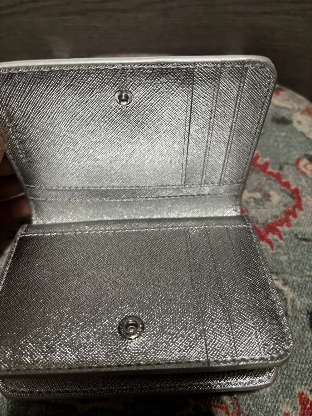 Marc Jacobs Silver Snapshot Wallet